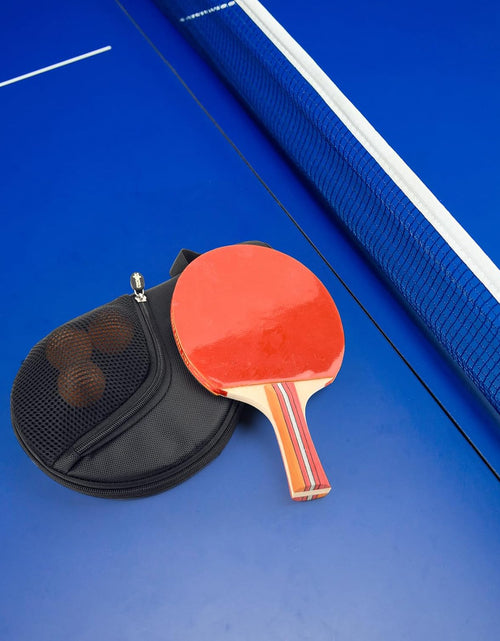 Load image into Gallery viewer, Table Tennis Racket Case Cover Ping Pong Paddle Carry Bag with Ball Storage Pocket
