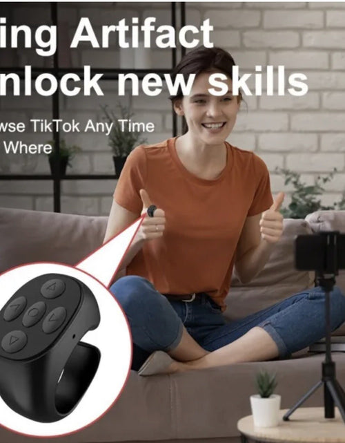 Load image into Gallery viewer, Remote Control Ring Gadget Flipping Selfie Fingertip Controller for Tiktok
