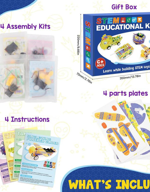 Load image into Gallery viewer, STEM Kits for Kids , STEM Toys for Boys, Science Experiments Robotics Engineering Projects Crafts Robot Building Activities for 6 7 8 9 10 11 12 13 14 Year Old Boys
