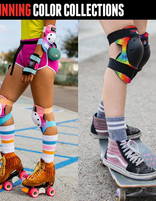 Load image into Gallery viewer, Saver Series 3-Pack Pad Set– Ideal for Skateboarding, In-Line Skating, Roller Skating, and Biking
