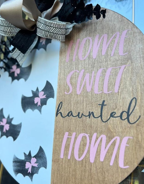 Load image into Gallery viewer, Home Sweet Haunted Home Decor Door Hanger
