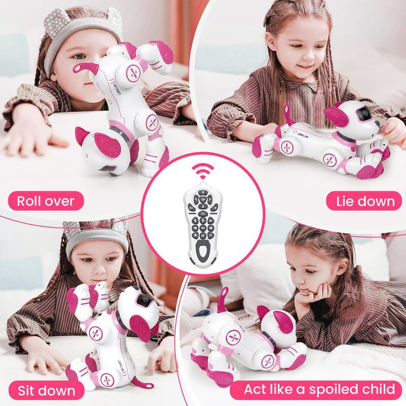 Robot Dog Toys for Girls Toys Interactive Robot Toy Followme Robot for Kids 5-7 Intelligent Remote Control Dog with Sing Dance AI Robotics for Kids Age 3 4 5 6 7 Chrismas Birthday Gifts Remote Control Remote Control Racing Car Sensor Music