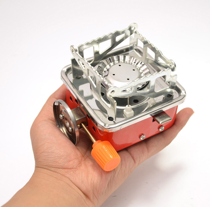 Portable Square Camping Stove for Outdoor Use