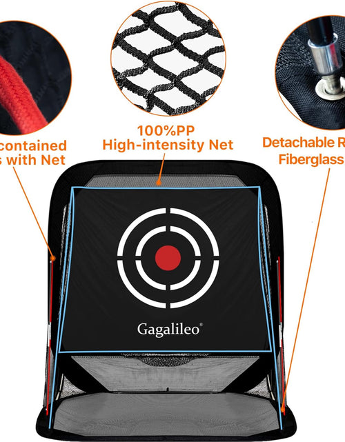 Load image into Gallery viewer, Golf Pop-Up Hitting Cage: 8X7X7Ft Practice Net with Target Portable Backyard Garage Training for Driving Chipping Swing Beginners &amp; Golf Enthusiasts
