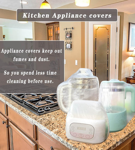40 PCS Kitchen Small Appliance Covers,Clear Plastic Dust Cover for Instant Po...