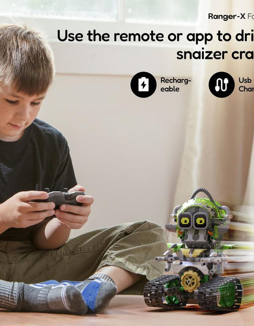 Load image into Gallery viewer, Sillbird STEM Robot Building Sets, 3 in 1 Remote &amp; App-Controlled Robotic Toys for Kids 8-12 Educational Programmable Coding Kit, Creative Halloween for Boys Girls Aged 8+ (478 Pieces)
