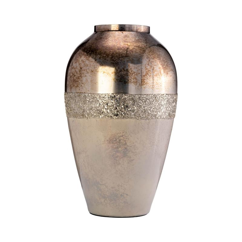 Sagebrook Home Modern Glam Glass Floor or Table Vase Decor Decorative