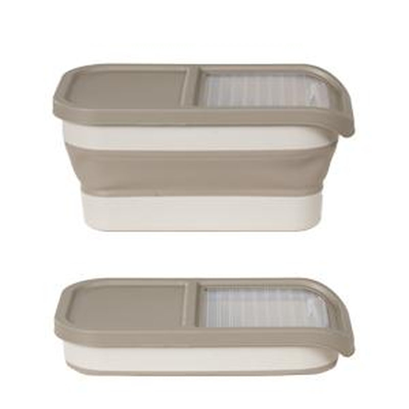 GOODSKY Dog Food Storage Container, Pet Food Storage Containers Dry Food for Dog, Cats and Other Pet, Collapsible Dog Food Container, Folding Pet Food Container with Lids