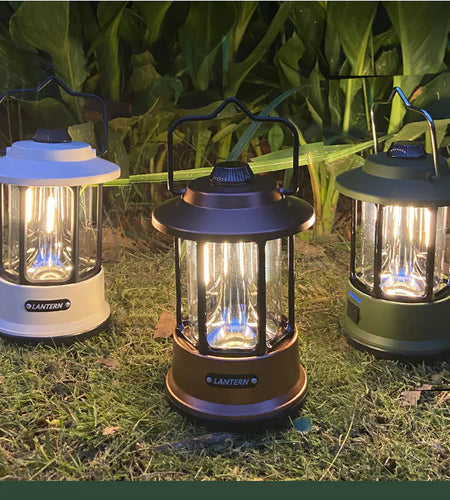 Retro Portable Emergency Tent Lights for Camping