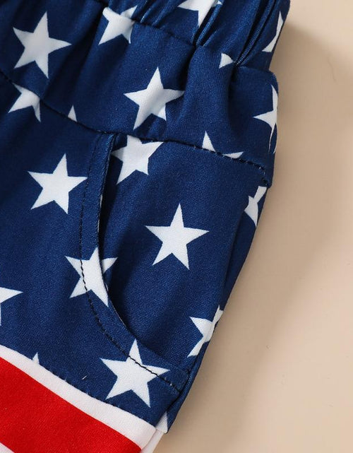 Load image into Gallery viewer, Baby Boy 4Th of July Independence Day Toddler Shorts Outfit Red Pants Clothing Sets Clothing Baby Boy Clothes Products #Springtok
