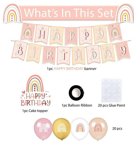 Boho Birthday Party Kit, Boho Birthday Decorations, Boho Backdrop, Boho Balloons, Boho Cake Topper