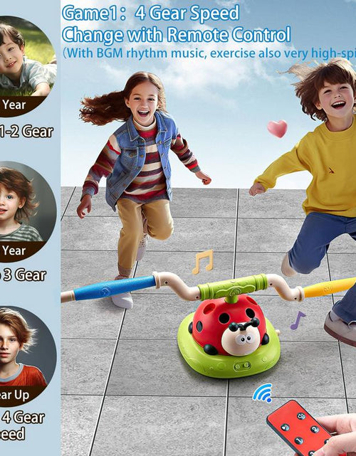Load image into Gallery viewer, 3 in 1 Musical Jump, Toss Ring Game and Stomping Launch Rocket Launcher for Kids Outdoor Toys with Remote Control, Indoor outside Toys for Ages 4-8 5-7 8-13 Gifts

