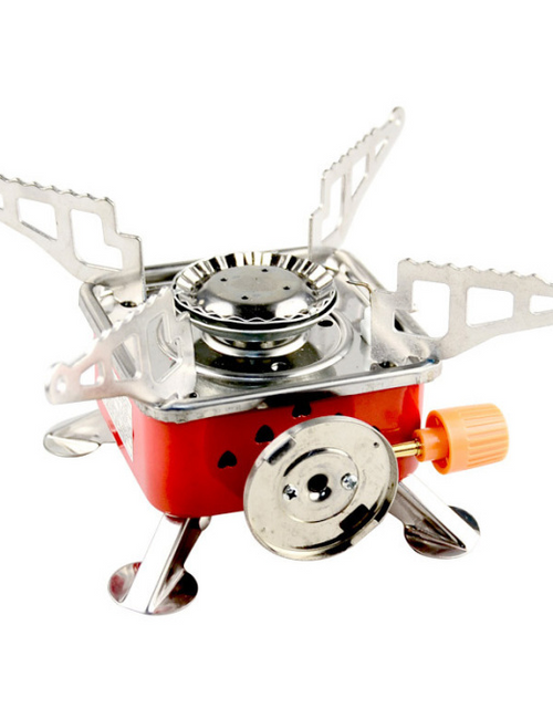 Load image into Gallery viewer, Portable Square Camping Stove for Outdoor Use
