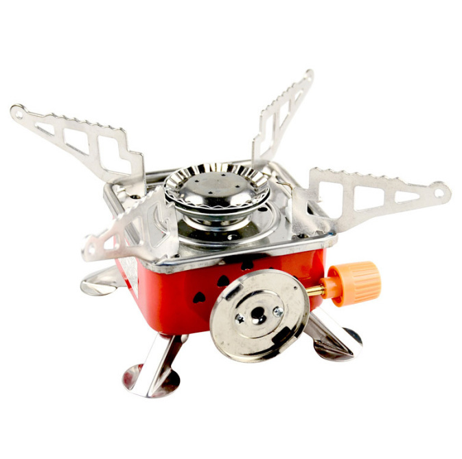 Portable Square Camping Stove for Outdoor Use