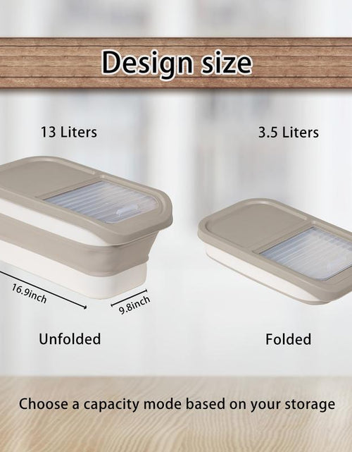 Load image into Gallery viewer, GOODSKY Dog Food Storage Container, Pet Food Storage Containers Dry Food for Dog, Cats and Other Pet, Collapsible Dog Food Container, Folding Pet Food Container with Lids
