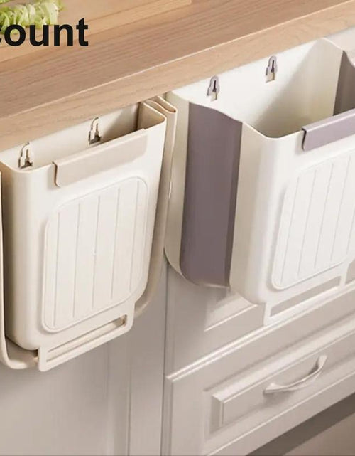 Load image into Gallery viewer, Foldable Kitchen Trash Can, 1 Count Hanging Garbage Storage Bucket, Kitchen Bin, Space-Saving Kitchen Accessory for Home, Kitchen Waste
