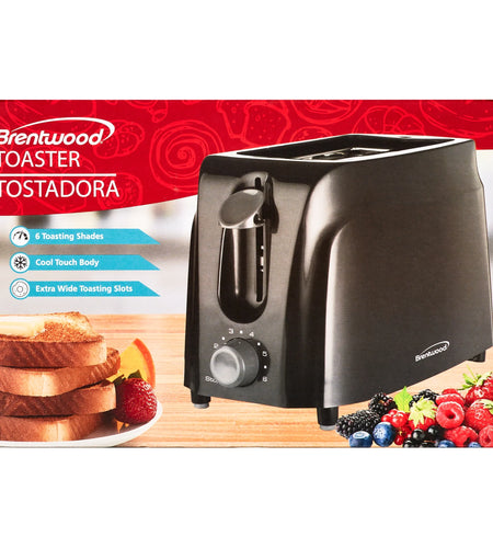 Cool Touch 2-Slice Toaster, Black