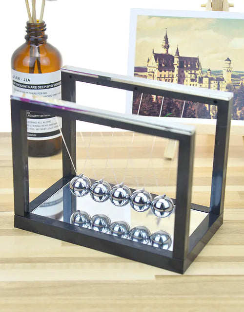 Load image into Gallery viewer, Colorful Newton's Cradle with Mirror - Creative Stress Reliever
