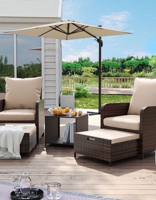 Load image into Gallery viewer, Balcony Furniture 5 Piece Patio Furniture Set, Outdoor Patio Chair , Khaki
