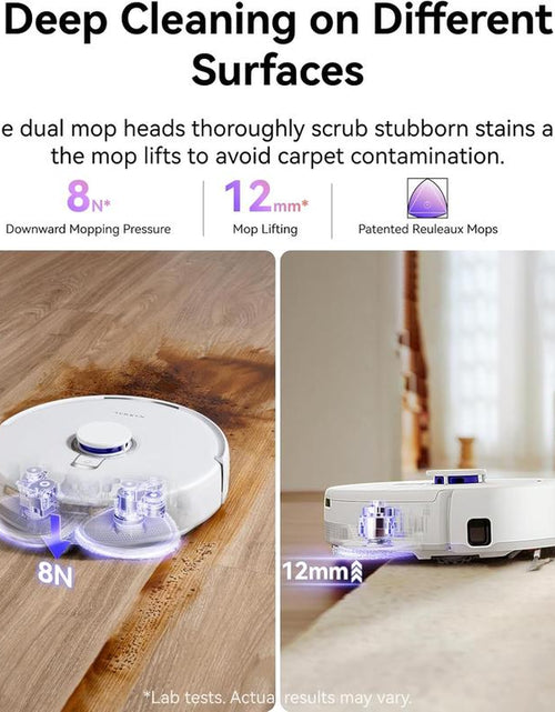 Load image into Gallery viewer, NARWAL Freo Z10 Robot Vacuum and Mop Combo, Tangle Free Robot Mop, 15,000Pa Suction, Adapts to Hard-To-Reach Areas, Self-Emptying, Mop Washing &amp; Drying, Obstacle Avoidance, for Pet Hair &amp; Hard Floor

