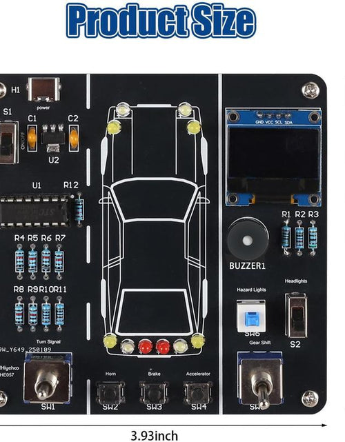 Load image into Gallery viewer, DIY Car Driving Simulation Soldering Practice Kit, STEM Electronics Project Car Driver Simulator Solder Project Kit for High School &amp; College Students Learning
