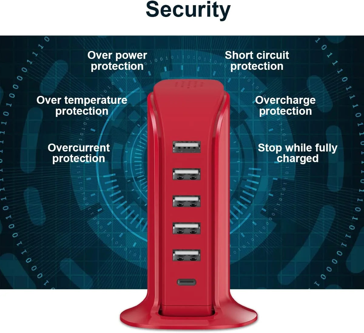 SHIHUALQ Overcurrent Protection Cell Phone Charging Station