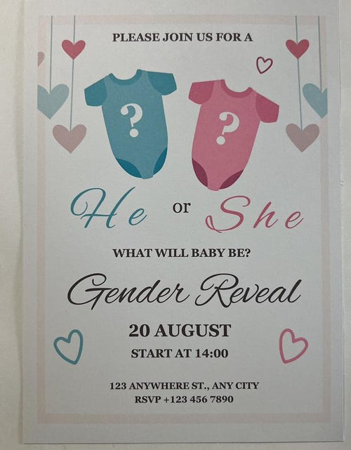 Load image into Gallery viewer, Baby Shower Invitation

