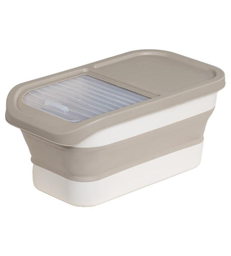 GOODSKY Dog Food Storage Container, Pet Food Storage Containers Dry Food for Dog, Cats and Other Pet, Collapsible Dog Food Container, Folding Pet Food Container with Lids