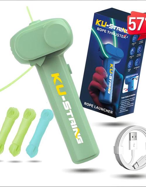 Load image into Gallery viewer, Children&#39;S Guitar - Best Summer Gift for Kids, Perfect for Birthday, Music Parties &amp; Outdoor Games - Motorized Rope Launcher with 3 Light-Up Ropes, USB Rechargeable, Portable &amp; Durable for Kids&#39; Fun!
