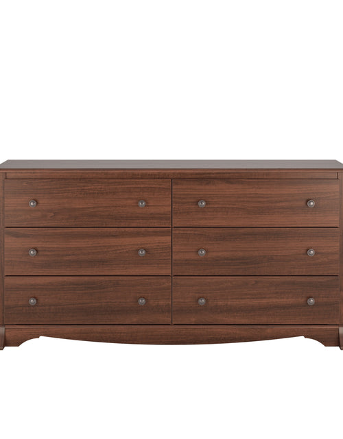 Load image into Gallery viewer, Sonoma Cherry 6-Drawer Double Dresser for Bedroom, CDC-6330-V, 59&quot; W X 17.5&quot; D X 29&quot; H
