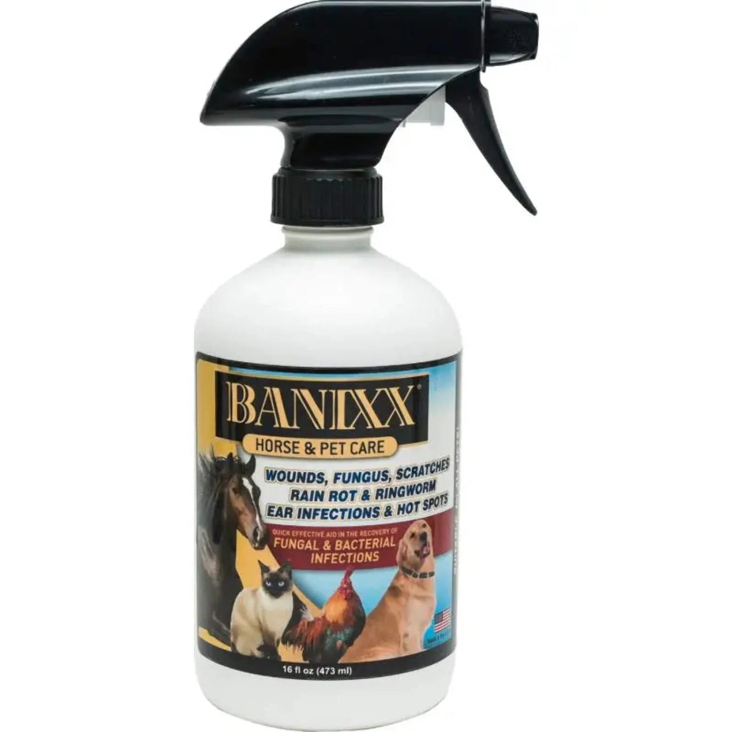 Horse Pet Care for Bacterial and Fungal Infections Spray 16 Oz.