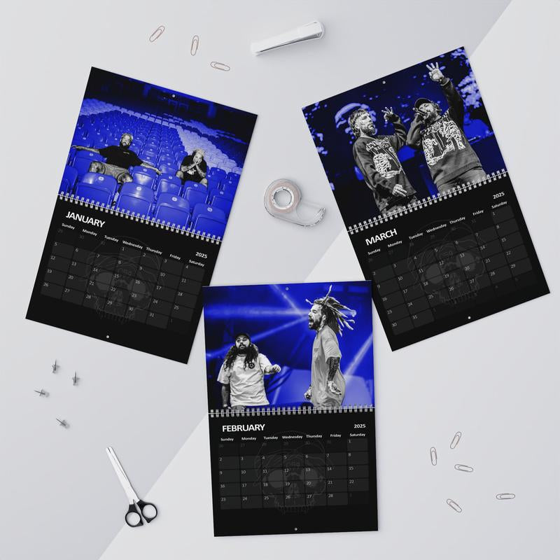 The Boys Desktop Calendar, G59 Table Decor, New Year 2025 Calendar, Ruby and Scrim New Calendar Gift for Fans