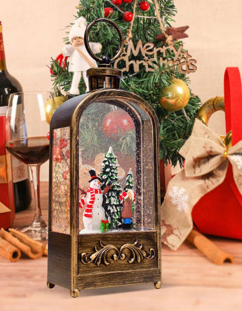 Load image into Gallery viewer, Musical Snowman Snow Globe Lantern with 8 Songs &amp; 6H Timer for Christmas Home Decoration Gifts
