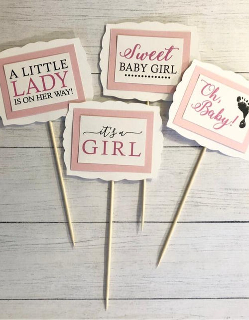 Load image into Gallery viewer, Baby Girl Baby Shower Decorations, Baby Shower Table Decor, Baby Shower Centerpieces
