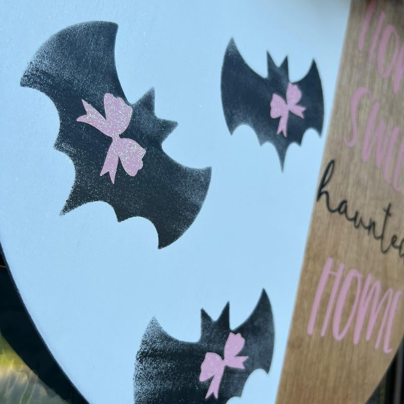 Home Sweet Haunted Home Decor Door Hanger