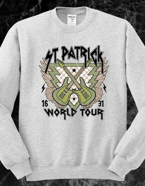 Load image into Gallery viewer, St. Patrick World Tour Front and Back Concert Short Sleeve T-Shirt or Crewneck Sweatshirt
