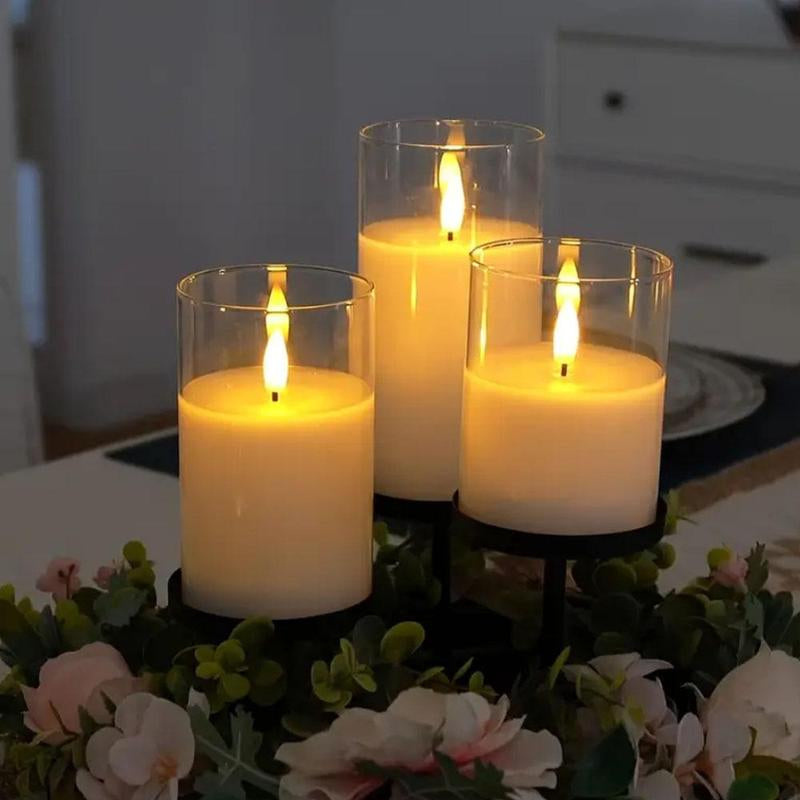 LED Candle Light with Remote Control, Batteries Required Electronic Candle Light, Decorative Candle Light for Home Party Wedding Decor, Home Decor Supplies, Lamp, Modern Modern Night Lights
