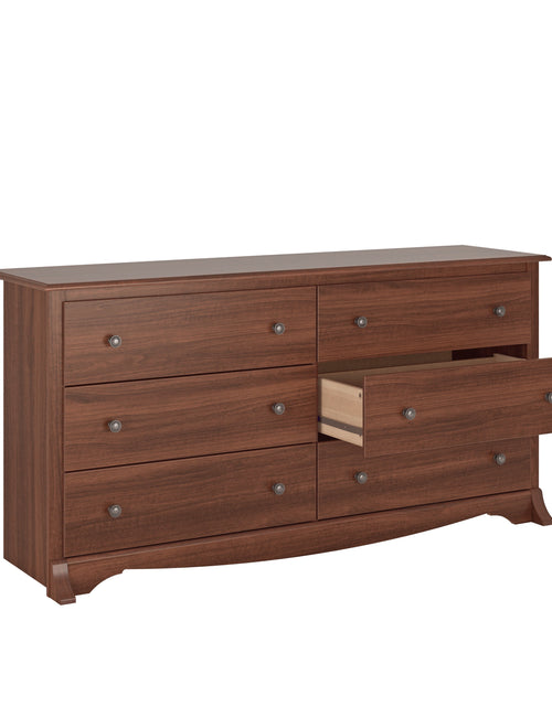 Load image into Gallery viewer, Sonoma Cherry 6-Drawer Double Dresser for Bedroom, CDC-6330-V, 59&quot; W X 17.5&quot; D X 29&quot; H
