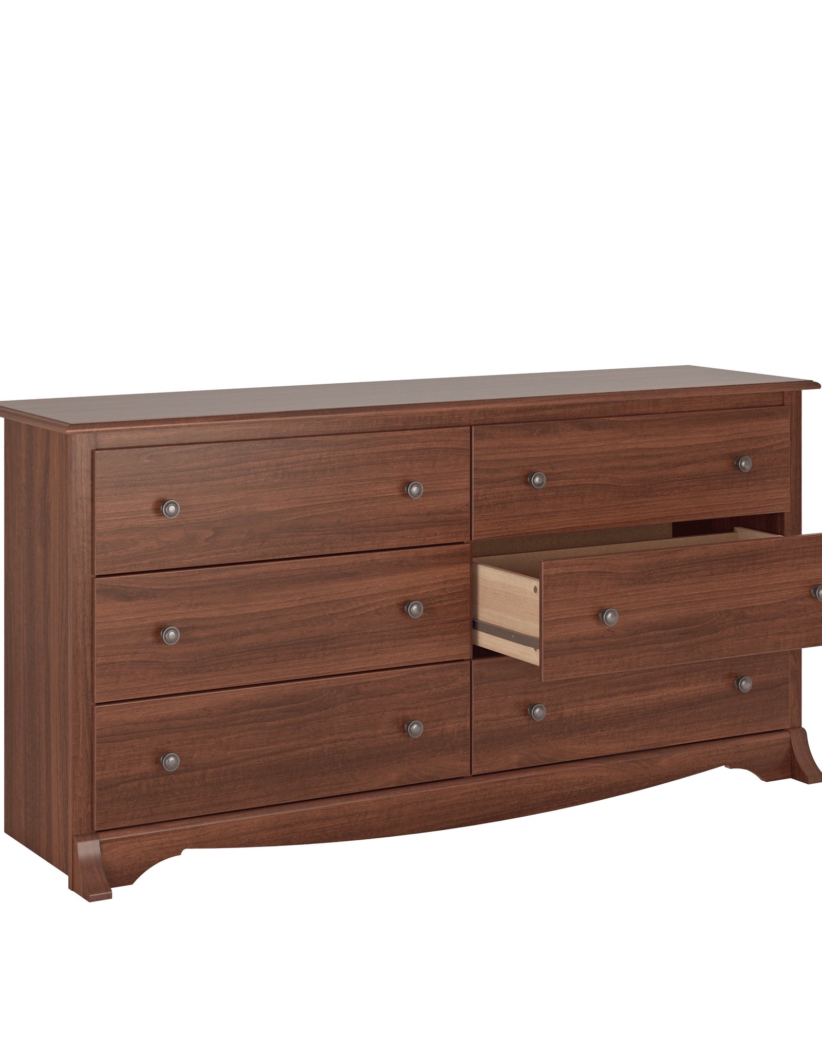 Sonoma Cherry 6-Drawer Double Dresser for Bedroom, CDC-6330-V, 59" W X 17.5" D X 29" H