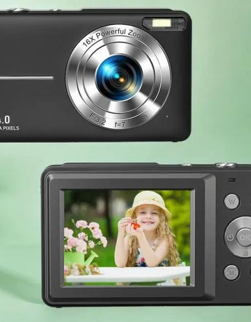 Load image into Gallery viewer, Fall FHD 1080P Digital Cameras Withsd Card, 16X Digital Zoom Camera,Portable Mini Digital Camera Forstudents Boys Girs, Point and Shootcamera Digital for Gifts, Back Toschool Gifts, Boyfriend Gift
