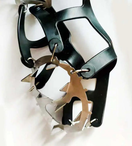 Ice Cleats with 18 Steel Teeth for Outdoor Activities
