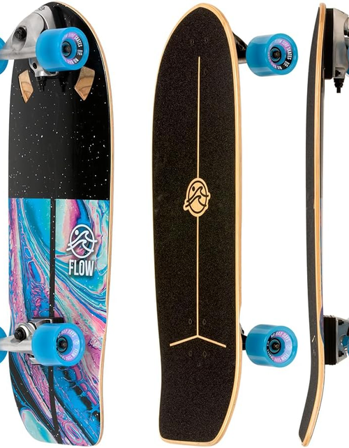 Load image into Gallery viewer, Cruiser - 29&quot;X10&quot; 7-Ply North American Maple Deck, Carving Truck, Fully Assembled, Supports up to 275 Lbs for Surf-Like Carving
