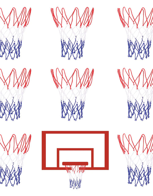 Load image into Gallery viewer, 8 Pcs Mini Basketball Nets Replacement for 8"-10.25" Basketball Rims with 10 Loops Nylon Small Basketball Hoop Net Outdoor Indoor Basketball Net for Kids
