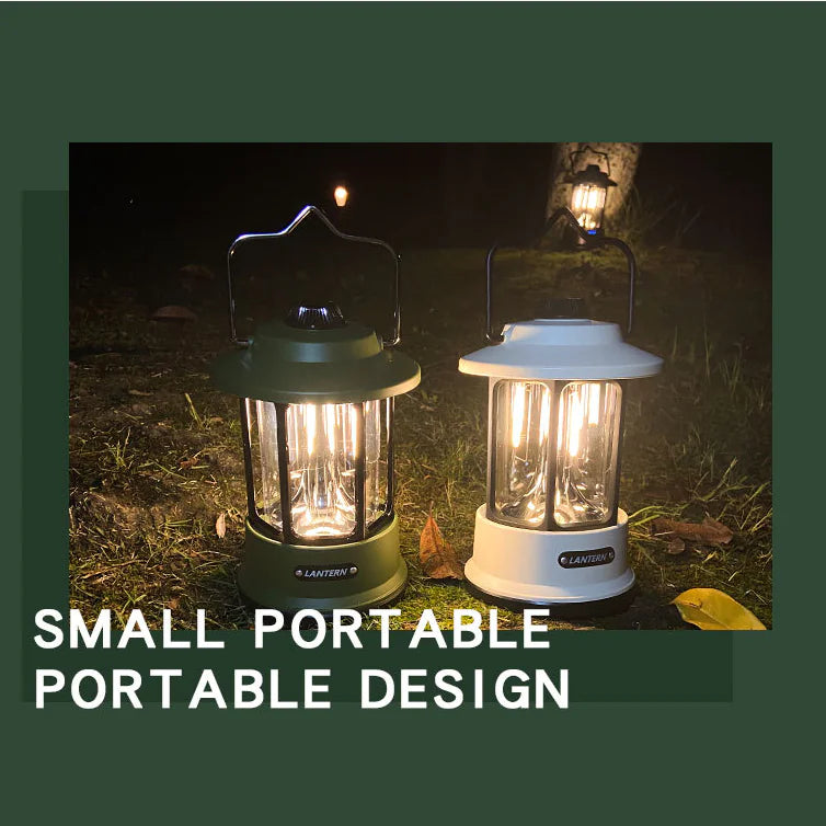 Retro Portable Emergency Tent Lights for Camping