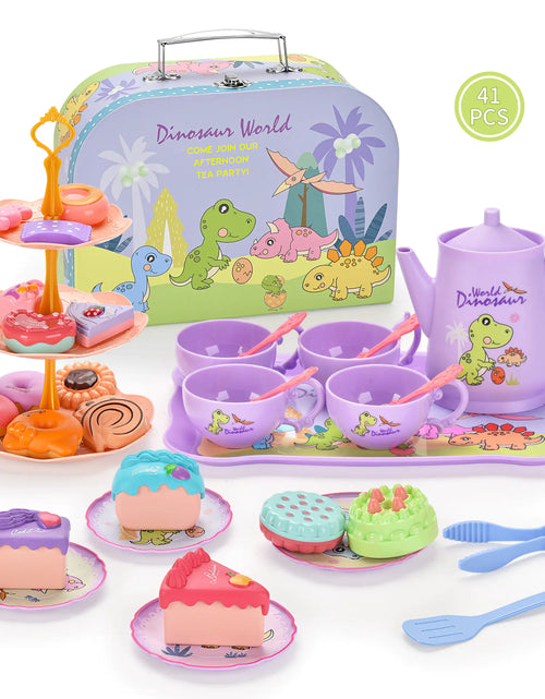 Load image into Gallery viewer, Girls Play House Simulation Dessert &amp; Tea Toy Set
