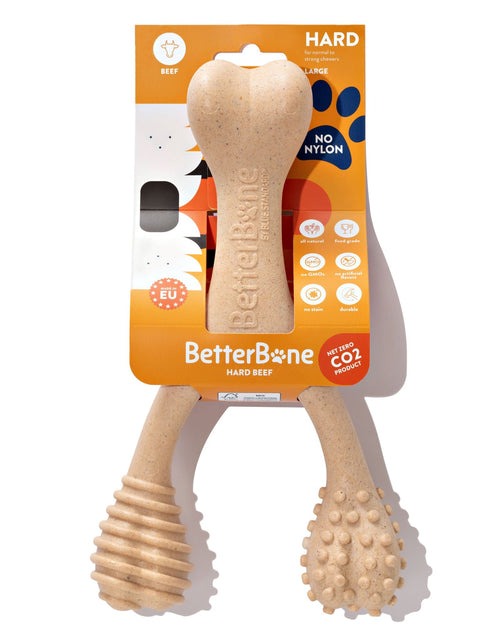 Load image into Gallery viewer, BetterBone HARD DURABLE CHEW TOY: Naturally Derived Ingredients, eco-friendly, and for the toughest chewers!
