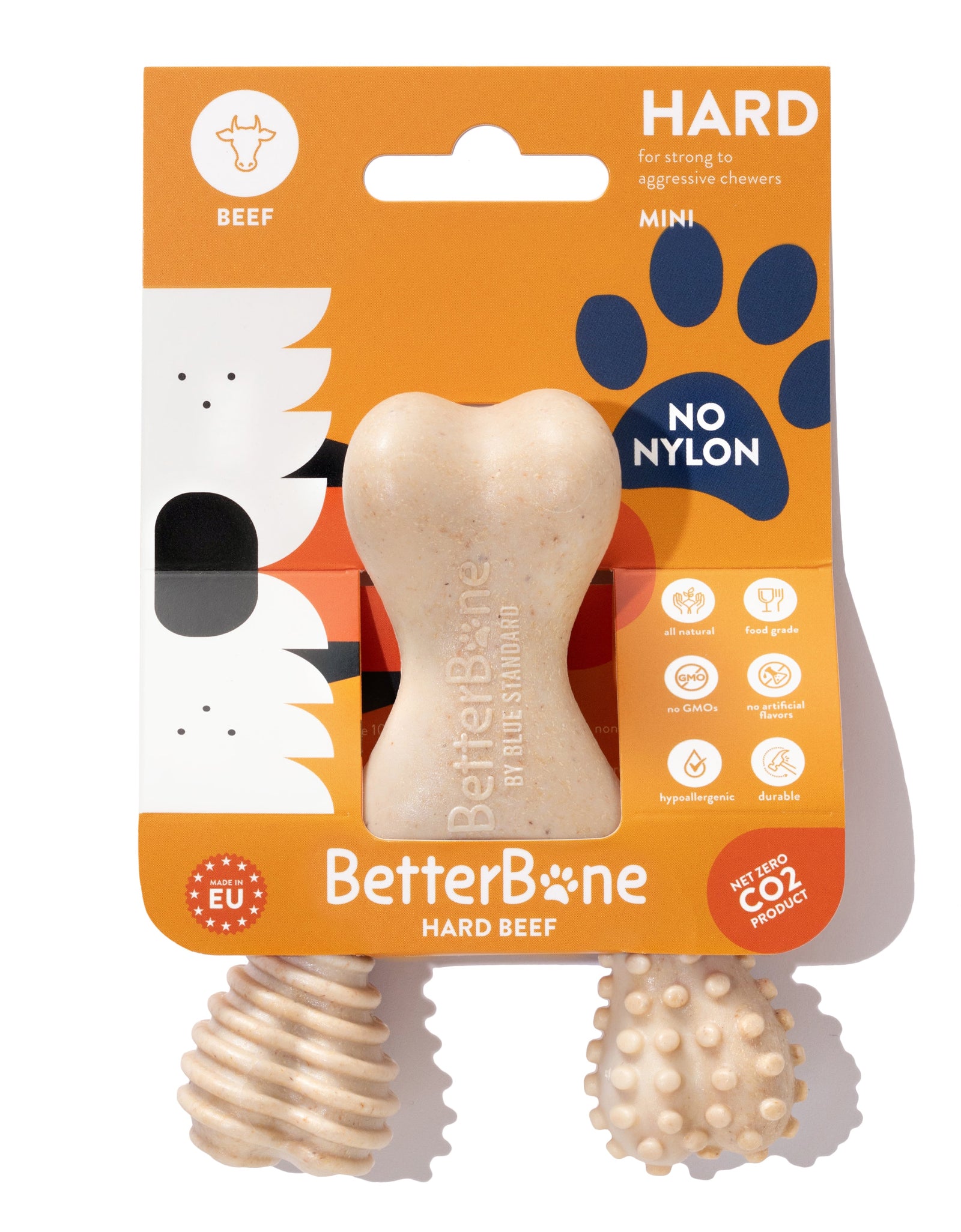 BetterBone HARD DURABLE CHEW TOY: Naturally Derived Ingredients, eco-friendly, and for the toughest chewers!
