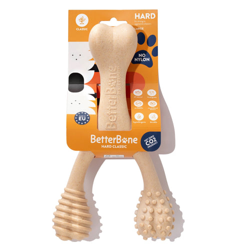 BetterBone HARD DURABLE CHEW TOY: Naturally Derived Ingredients, eco-friendly, and for the toughest chewers!