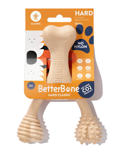 Load image into Gallery viewer, BetterBone HARD DURABLE CHEW TOY: Naturally Derived Ingredients, eco-friendly, and for the toughest chewers!
