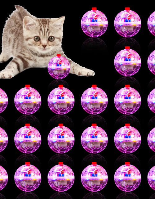 Load image into Gallery viewer, MVNIHEK 24 Piece Light Up Cat Balls Ghost Hunting Equipment Indoor Motion-Activated Magic Cat Ball Plastic Glowing Pet Toys
